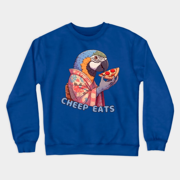 Pizza parrot Crewneck Sweatshirt by Japanese Fever